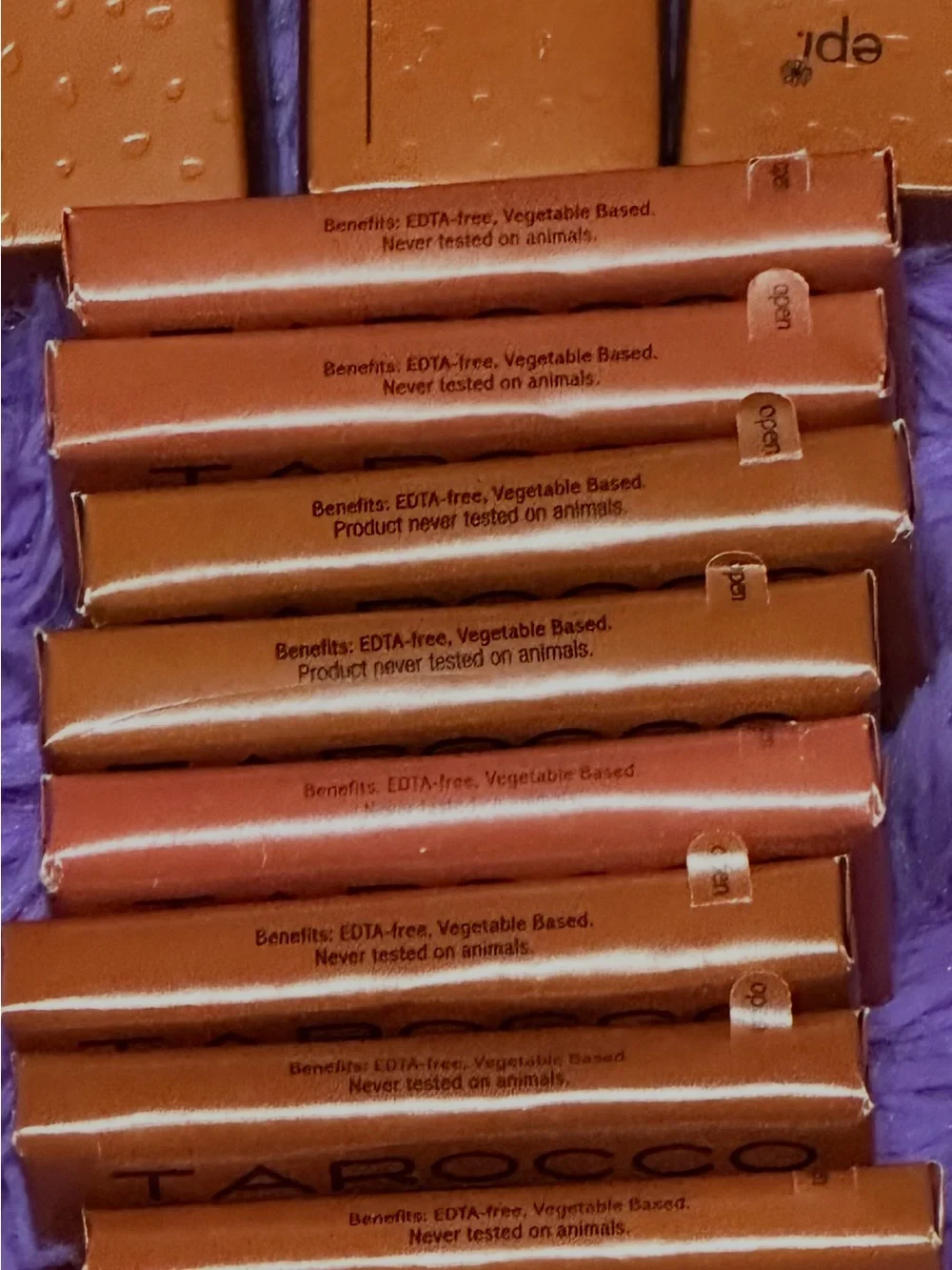 Tarocco soap bars
